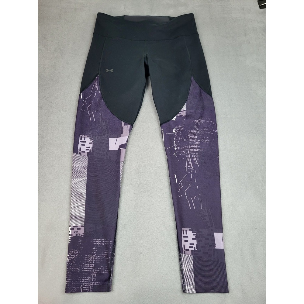 Under Armour Leggings‎ Womens Large Purple Lightweight Stretch Gym Workout Yoga